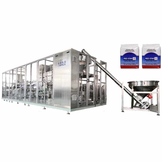 Multifunktionale automatische Ziegelbeutel-Vertikalformungs-, Füll- und Versiegelungs-Vakuumverpackungsmaschine für Kaffeepulver, Trockenhefe, Reis, Bohnen, Maisgrieß